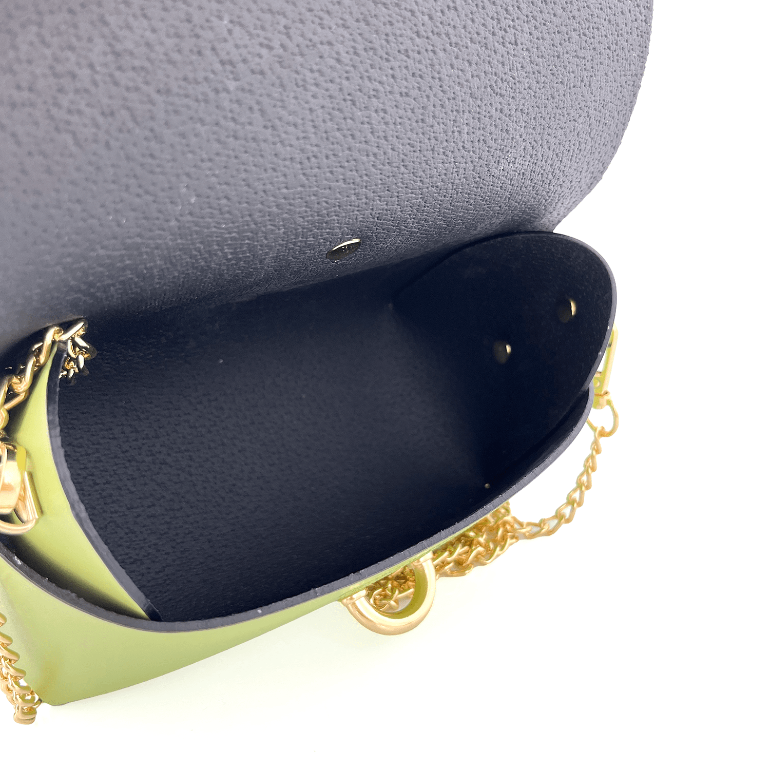 Rosana természetes bőr válltáska - világoszöld