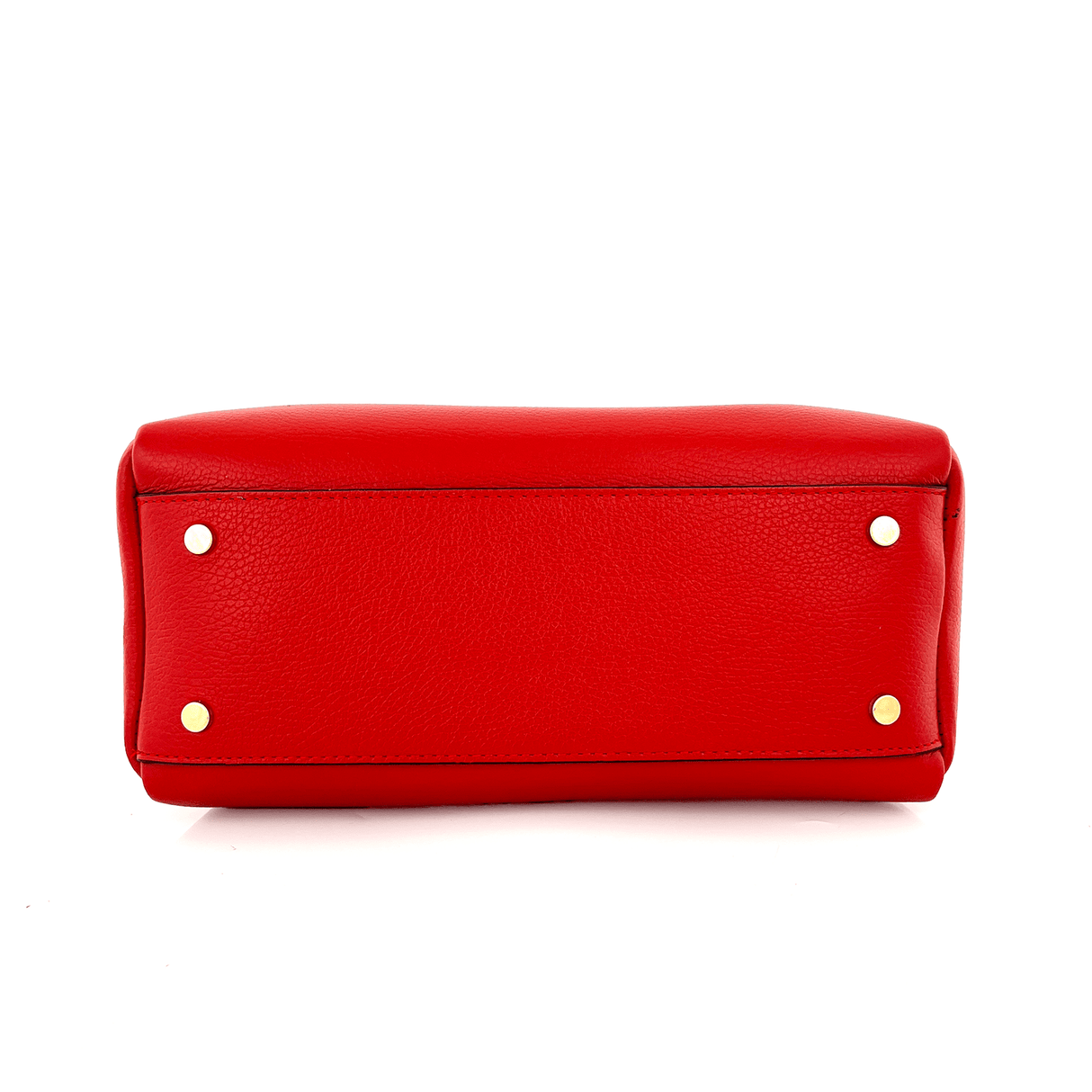 Női táska természetes bőrből Chloe - piros