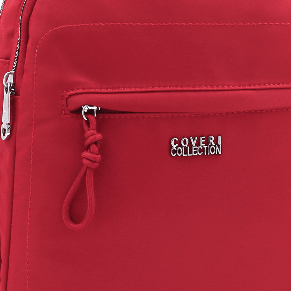 Női hátizsák szövetből - piros