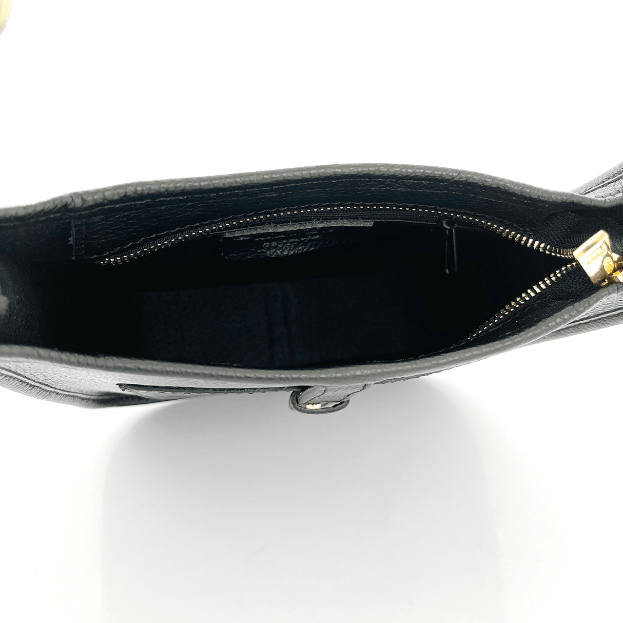 Női táska 2 fogantyúval természetes bőrből Lena - fekete