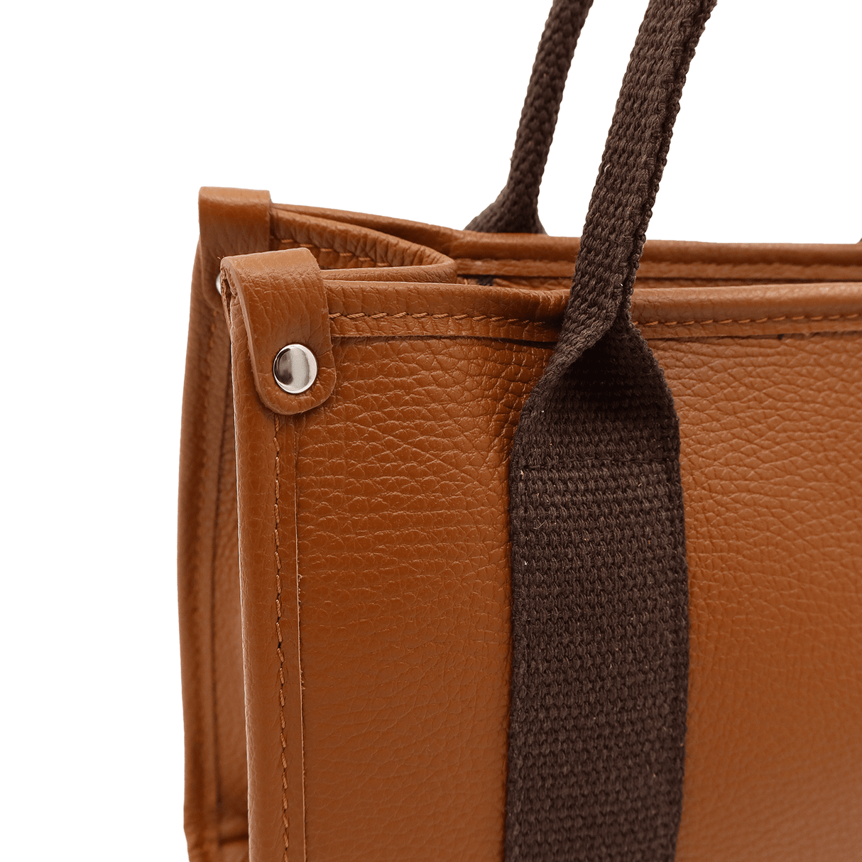 Női táska természetes bőrből, tote típusú, Rosa - cserépkék