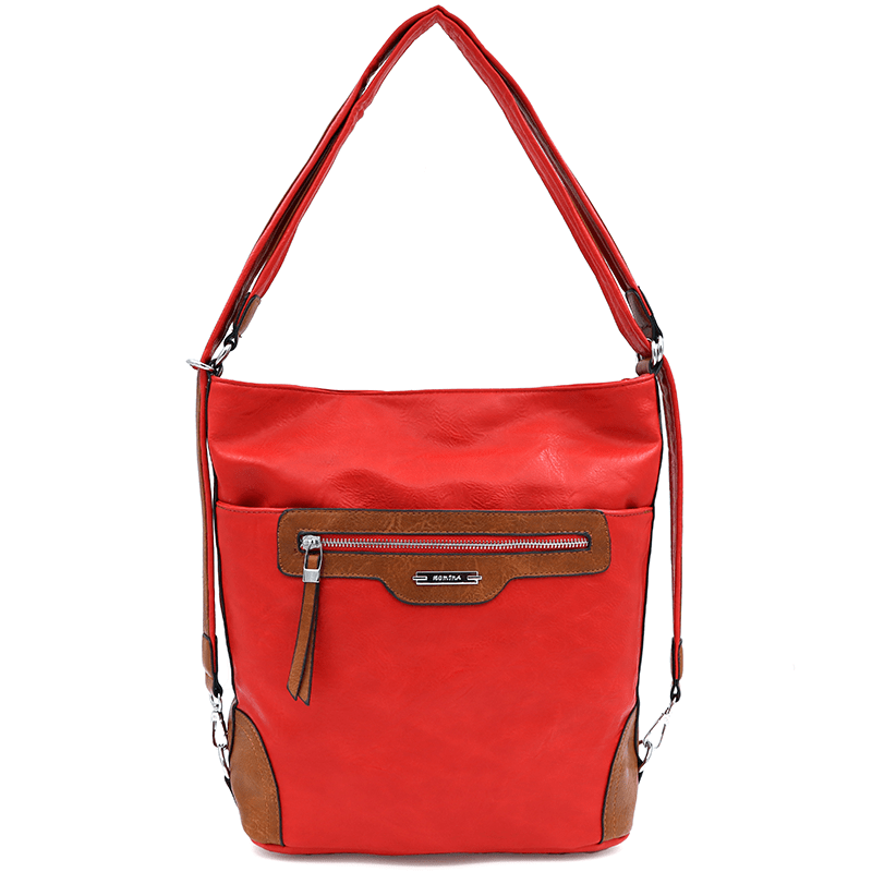 2 az 1-ben - Nagy táska és hátizsák Mia - piros