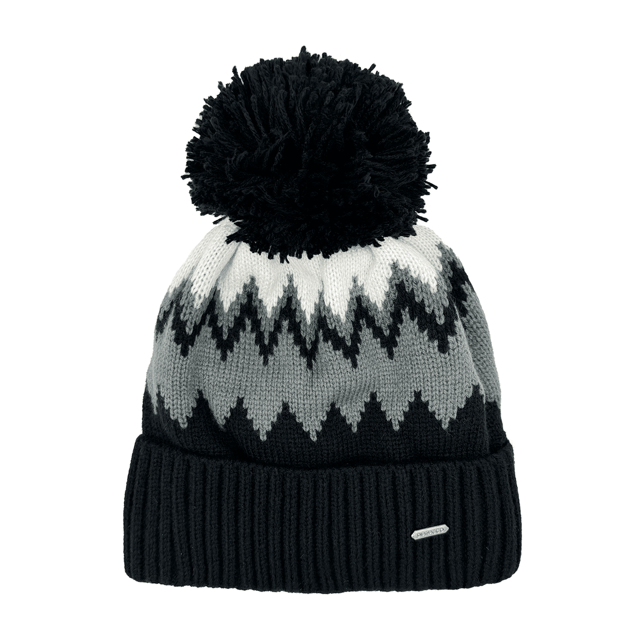 Diana & Co - Színes sapka meleg béléssel - fekete