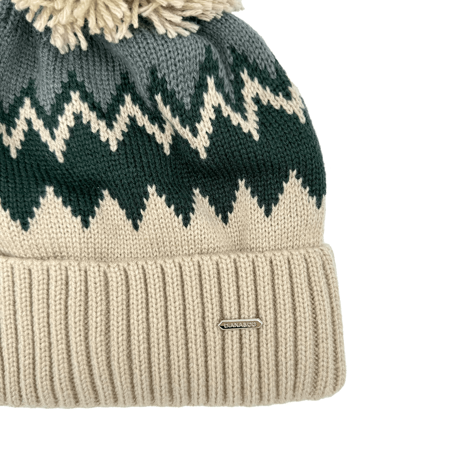 Diana & Co - Színes sapka meleg béléssel - bézs