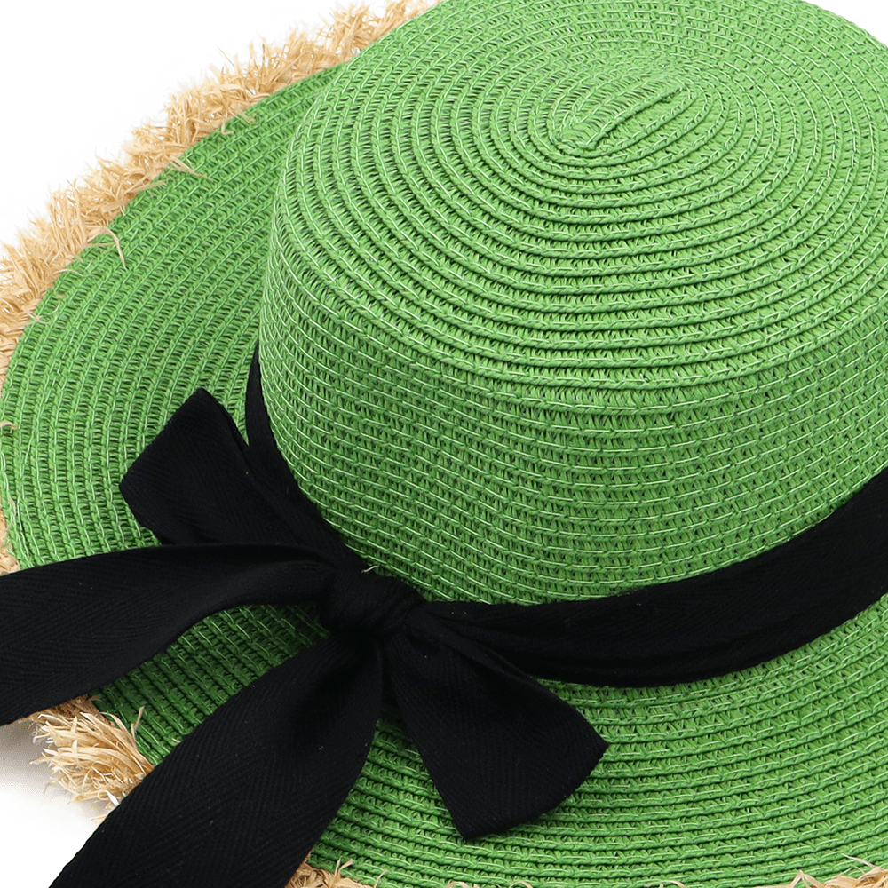 Női szalmakalap - zöld