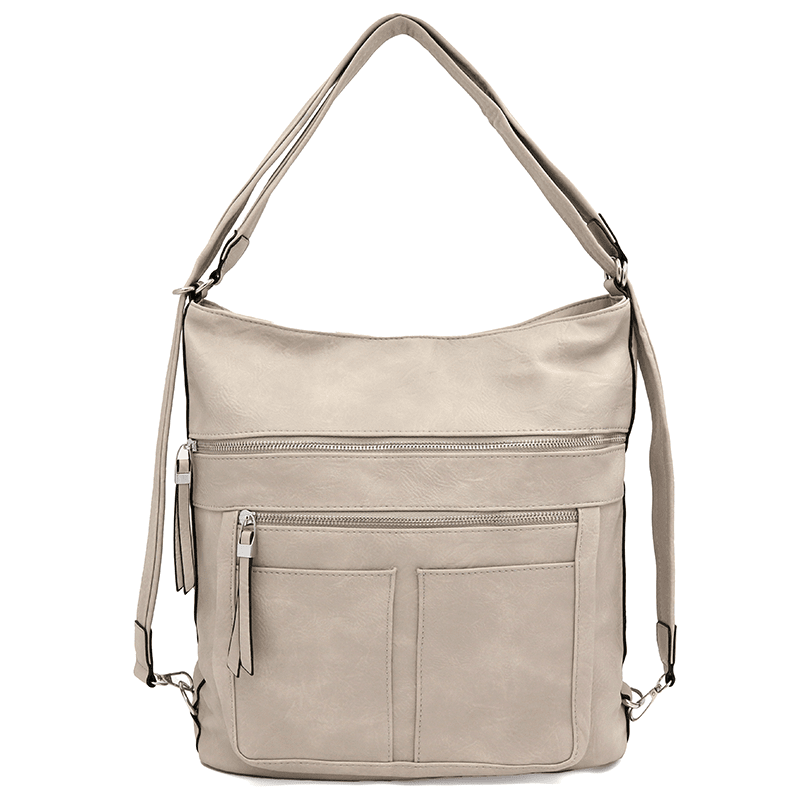 2 az 1-ben - Nagy táska és hátizsák Poli - ekru