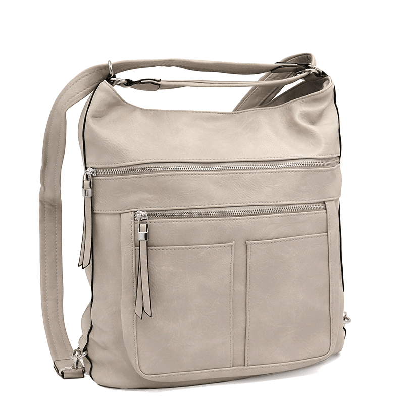 2 az 1-ben - Nagy táska és hátizsák Poli - ekru