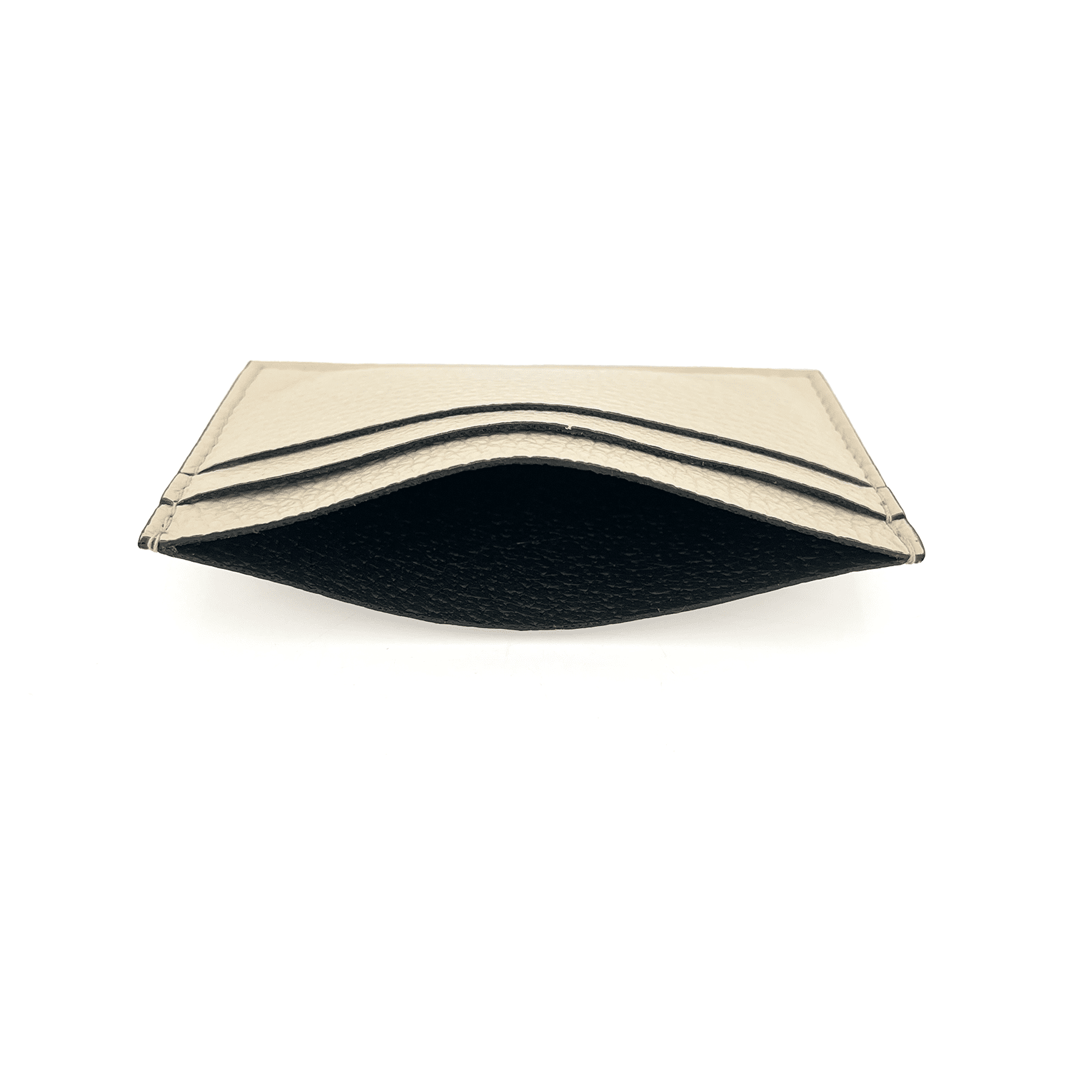 Kártyatartó természetes bőrből - bézs