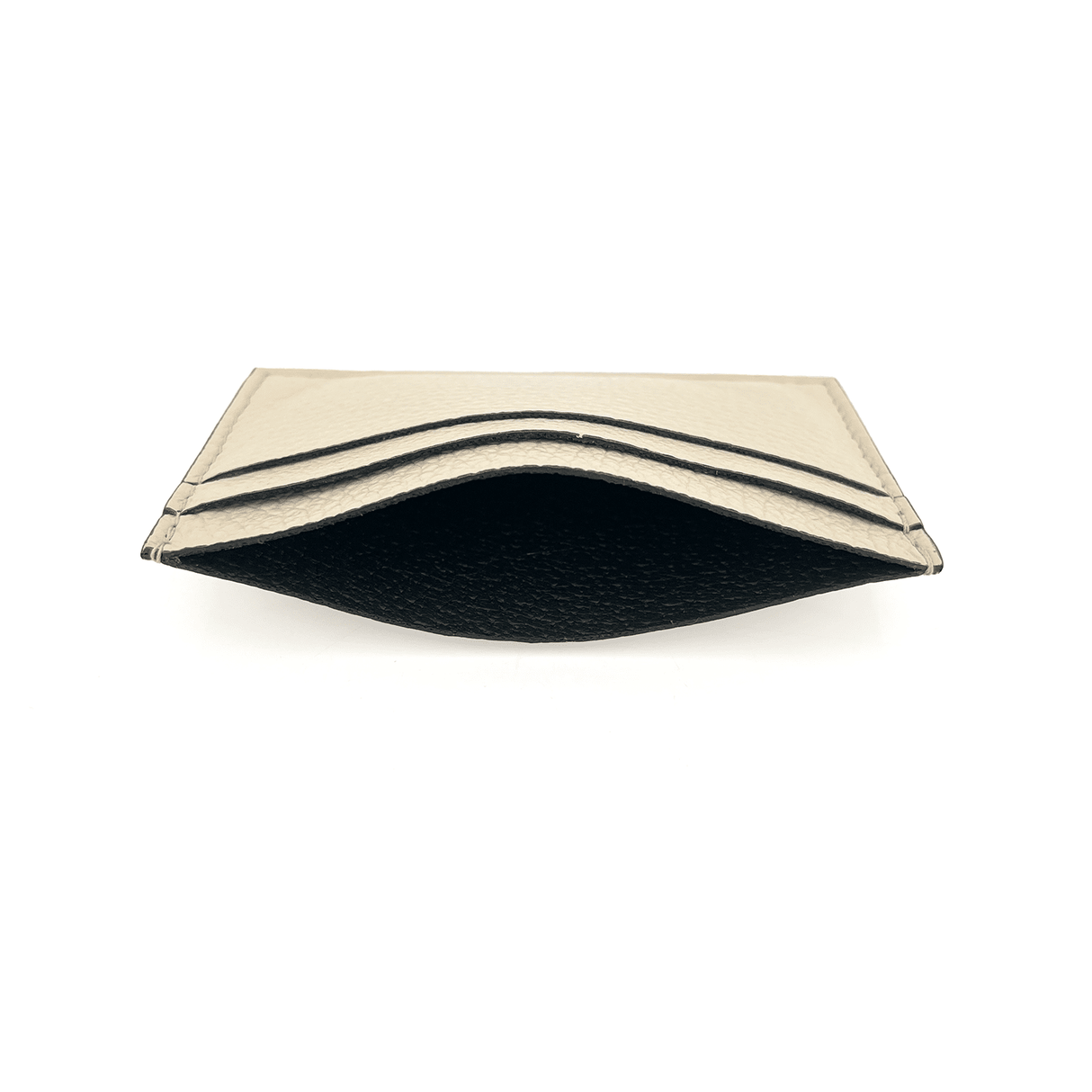 Kártyatartó természetes bőrből - bézs