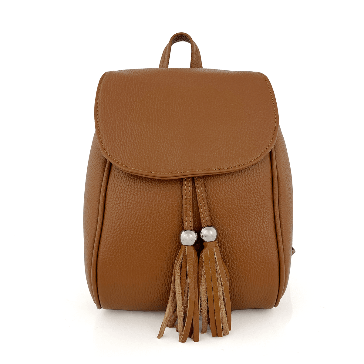 Női hátizsák természetes bőrből Venezia - cserépbarna