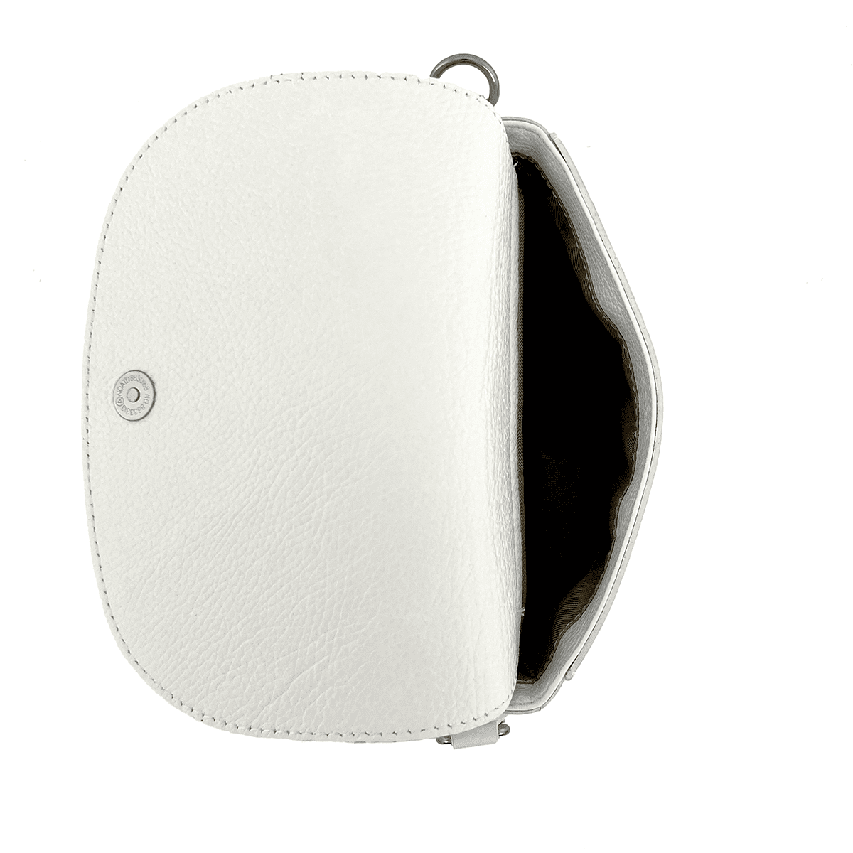 Természetes bőr válltáska Milana - fehér