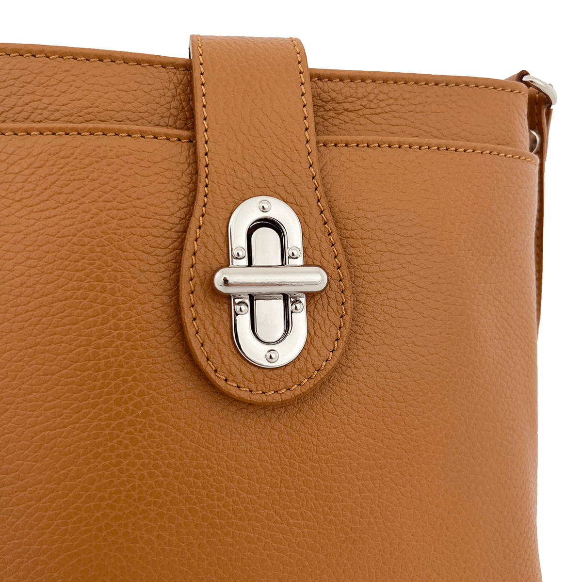 Andria természetes bőr válltáska - cserépbarna