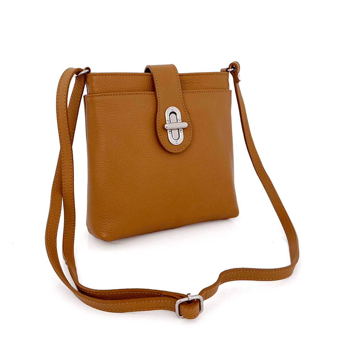 Andria természetes bőr válltáska - cserépbarna