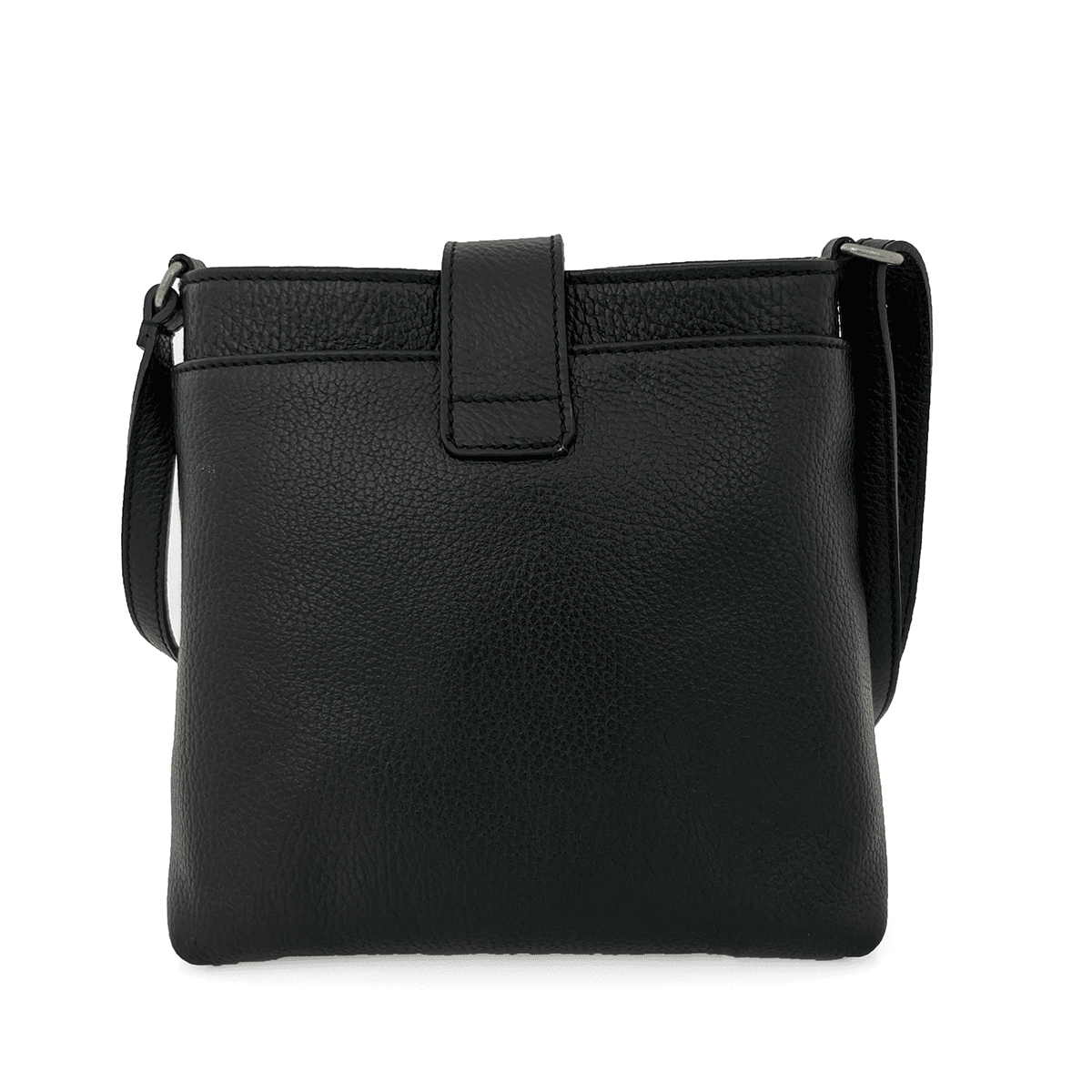 Andria természetes bőr válltáska - fekete