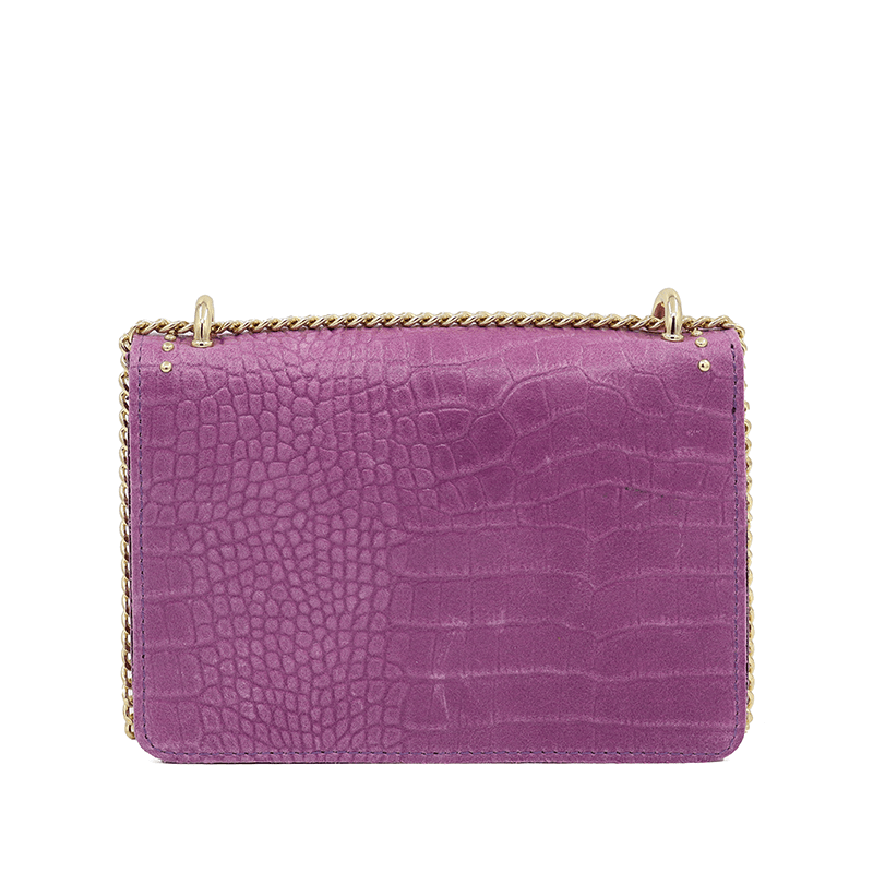 Női táska természetes bőrből - orchidea