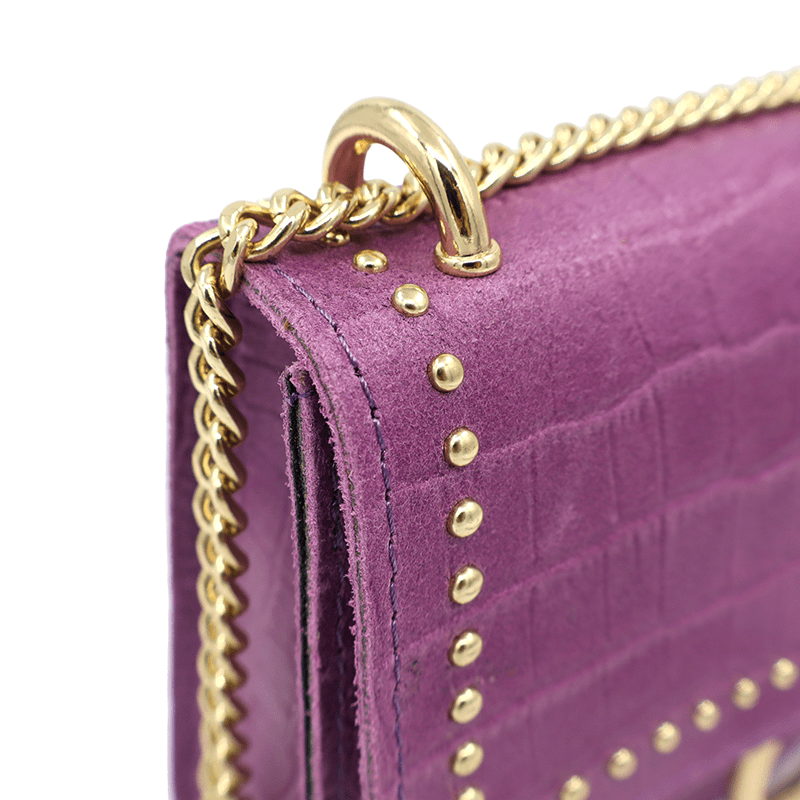 Női táska természetes bőrből - orchidea