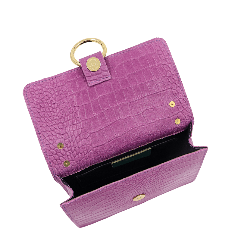 Női táska természetes bőrből - orchidea