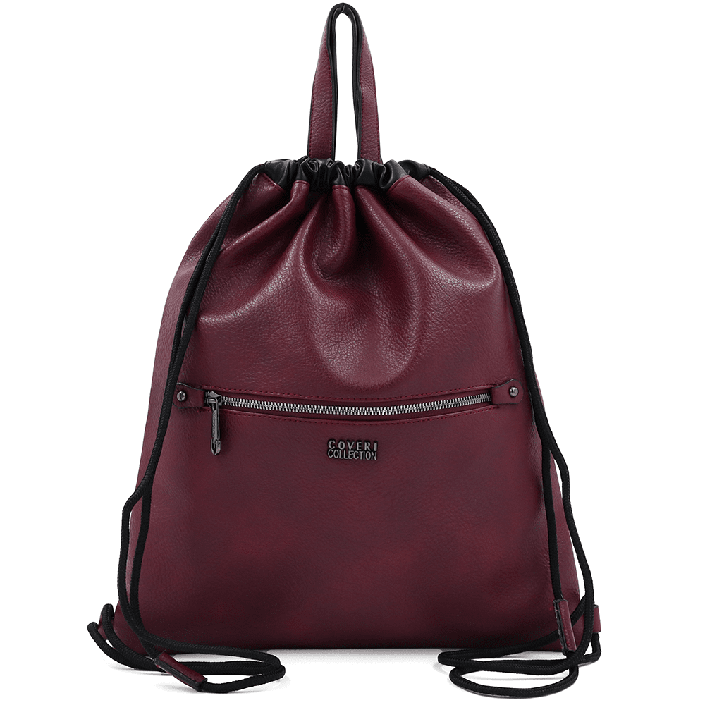 Ökológiai bőr táska - bordó