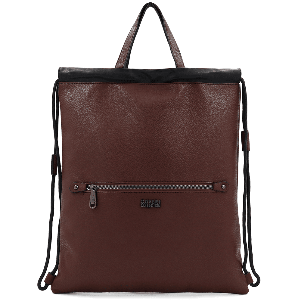 Öko bőr táska - sötétbarna