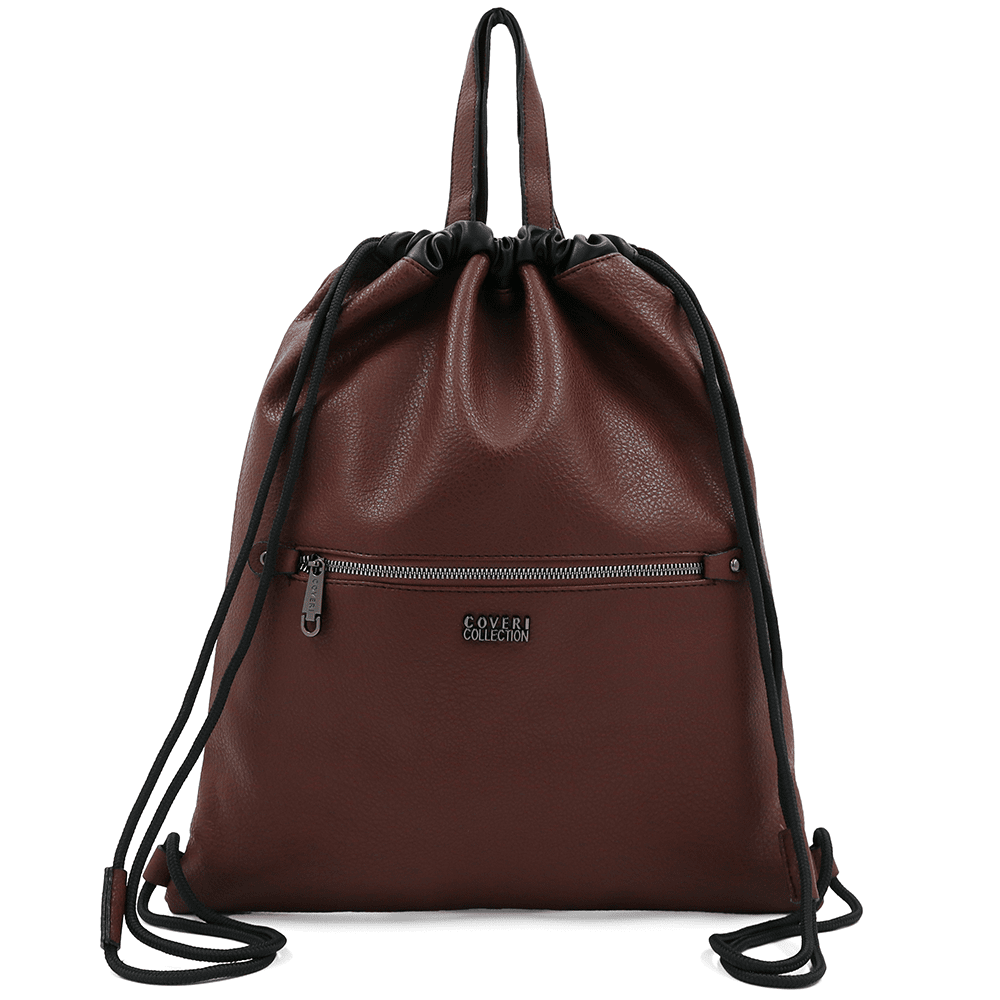 Öko bőr táska - sötétbarna