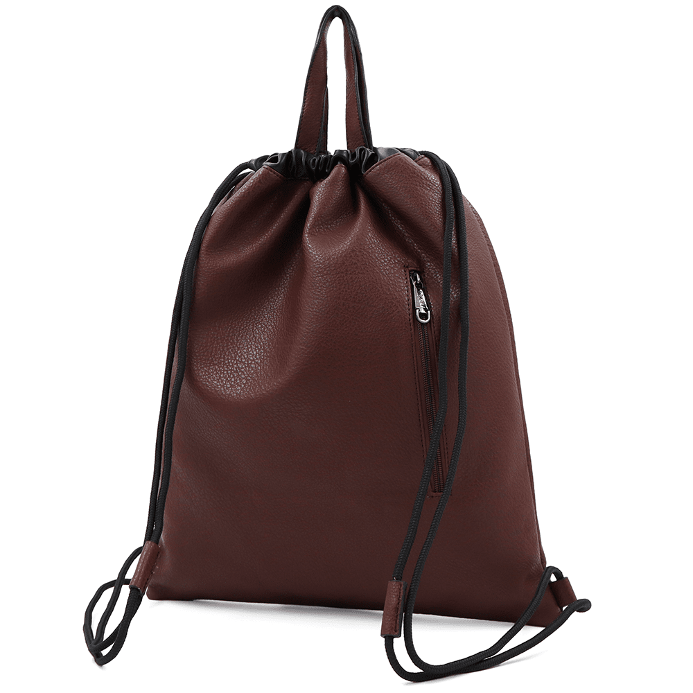 Öko bőr táska - sötétbarna