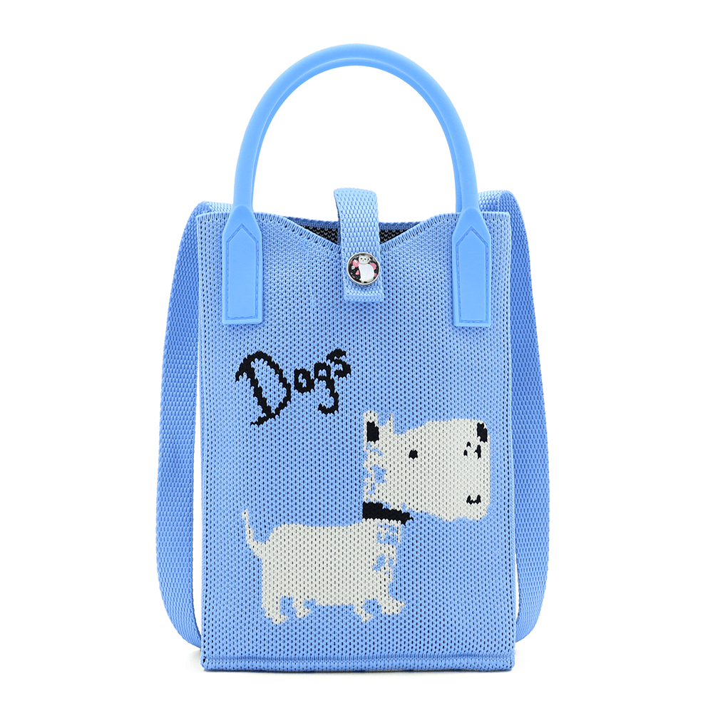 Gyermek válltáska - kék, kutyussal