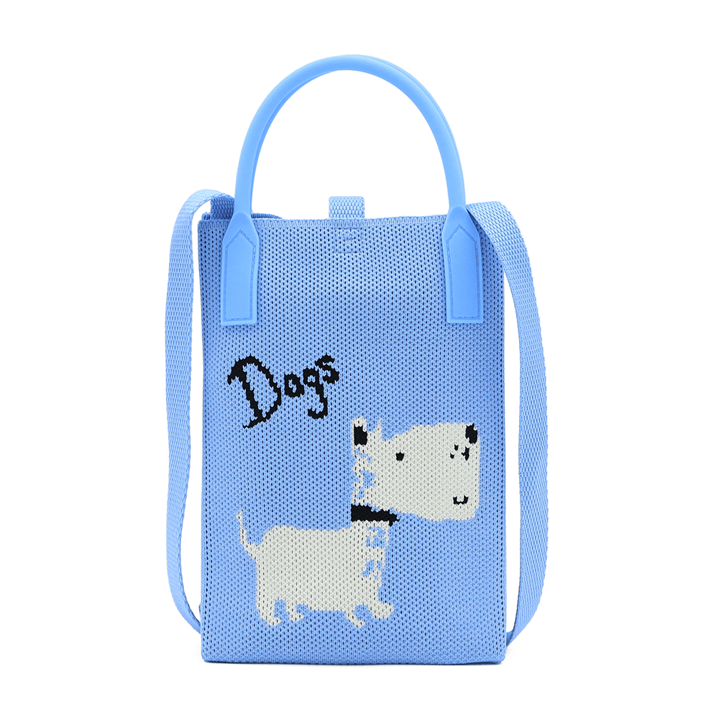 Gyermek válltáska - kék, kutyussal