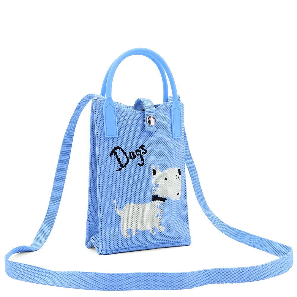 Gyermek válltáska - kék, kutyussal