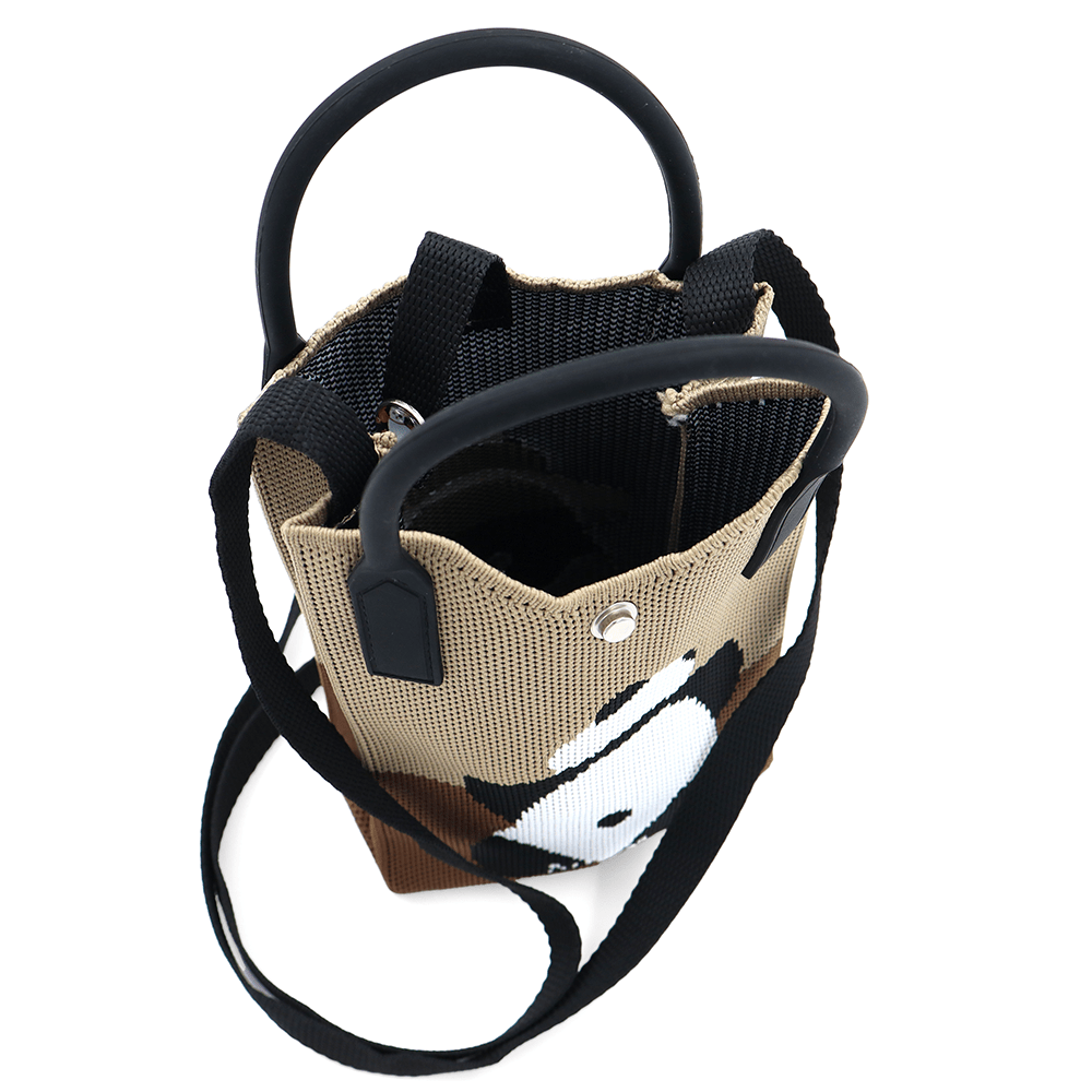 Gyermek válltáska - barna, pandával