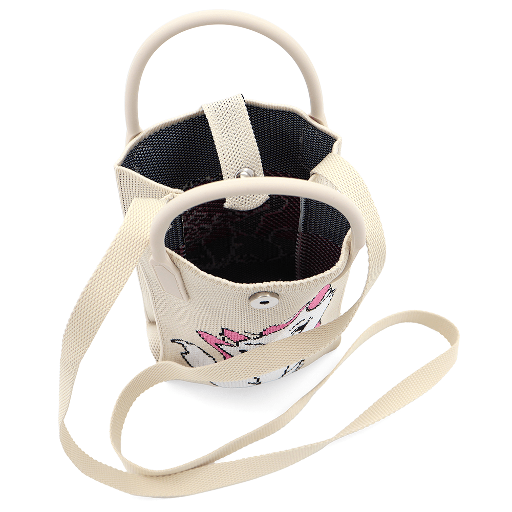 Gyerek válltáska - bézs színű, cicával