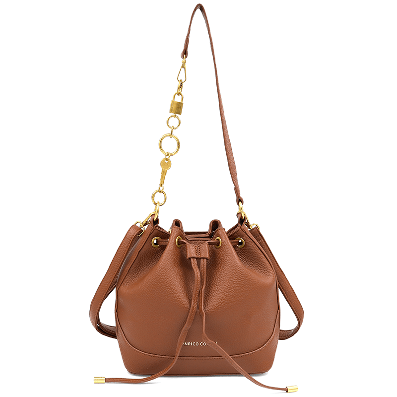 ENRICO COVERI - Luxus táska 2 fogantyúval - cserépkék