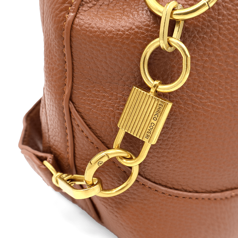 ENRICO COVERI - Luxus táska 2 fogantyúval - cserépkék