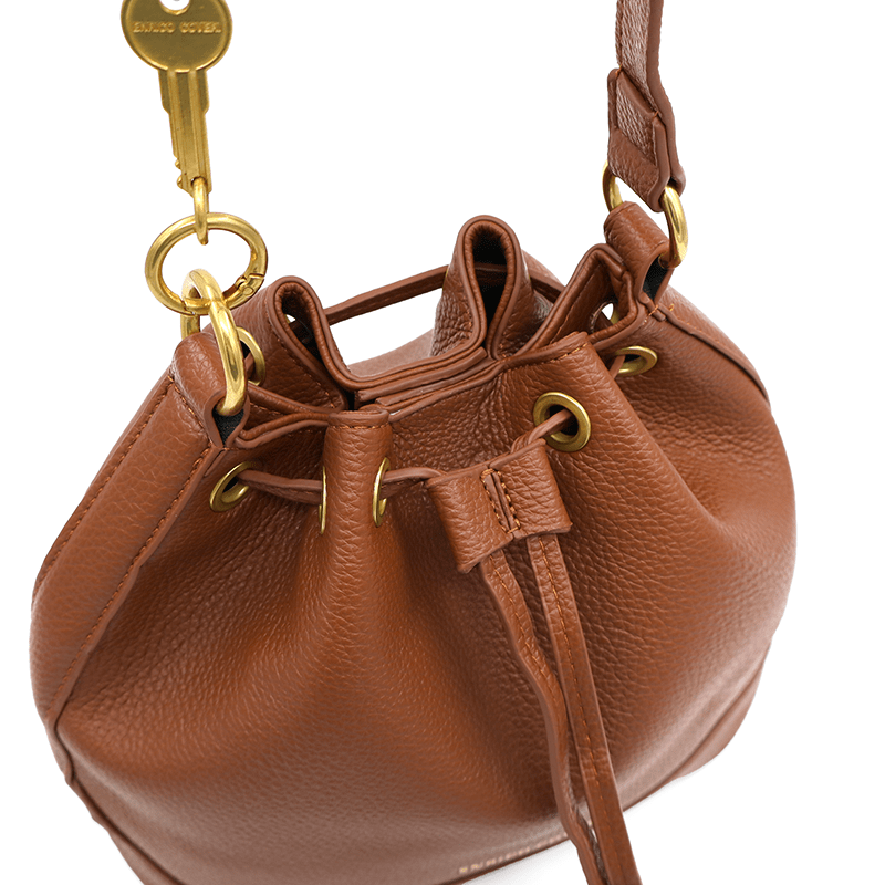 ENRICO COVERI - Luxus táska 2 fogantyúval - cserépkék