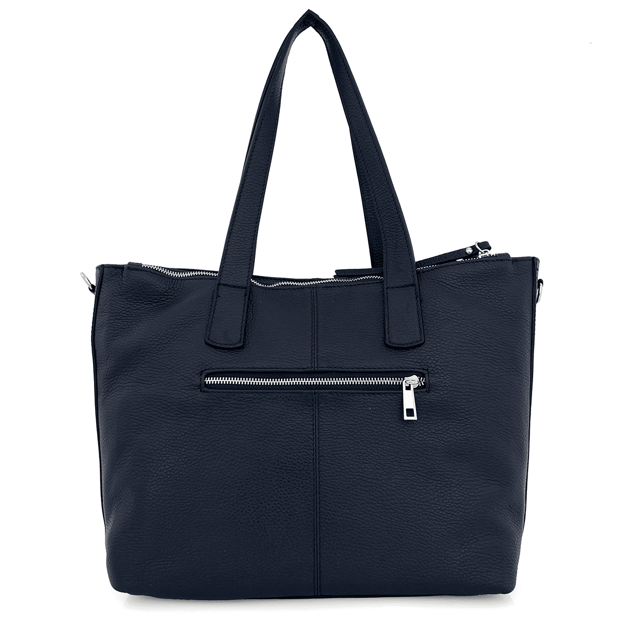 Nagy természetes bőr táska Tropea - sötétkék