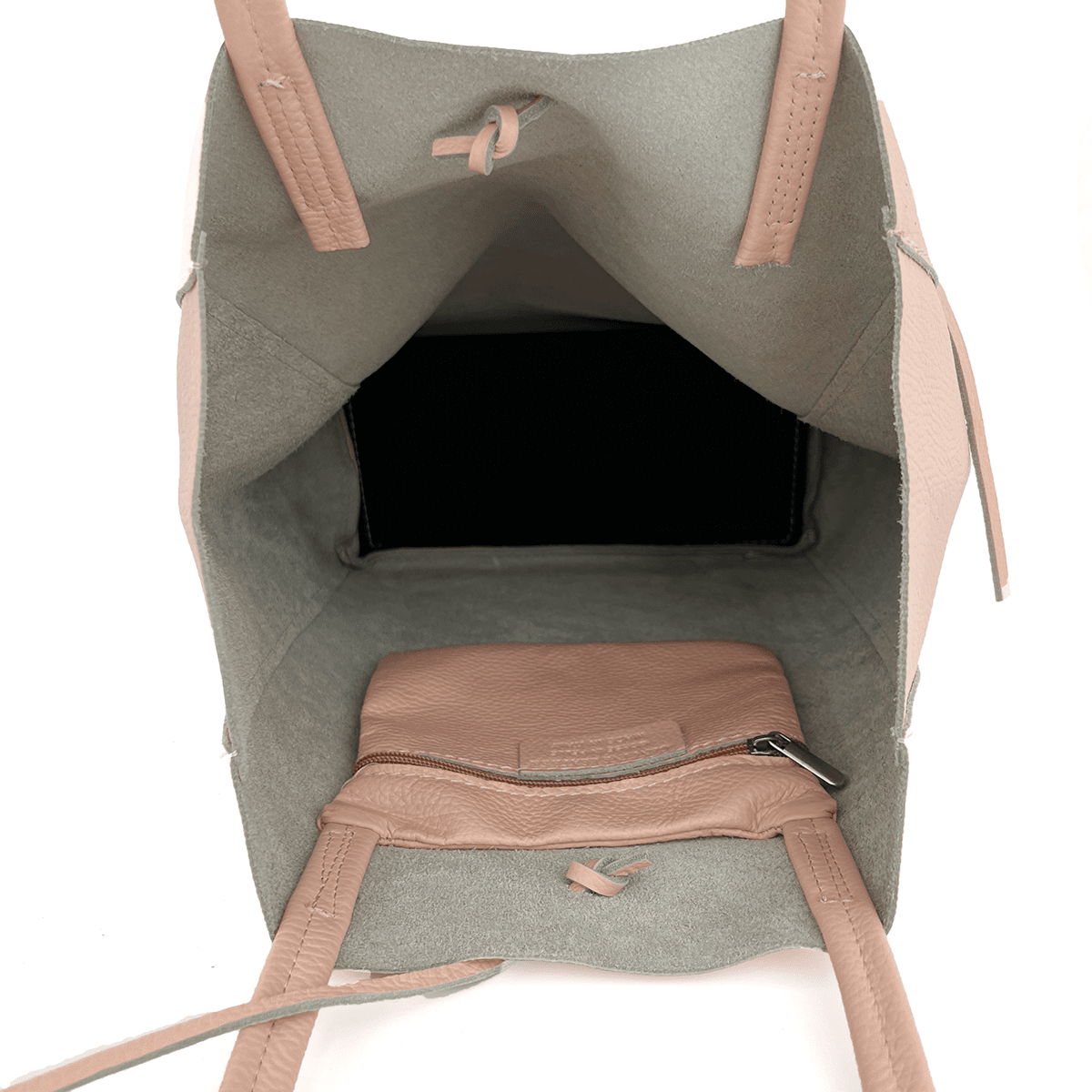 Táska típusú táska természetes bőr Sienna - rózsaszín