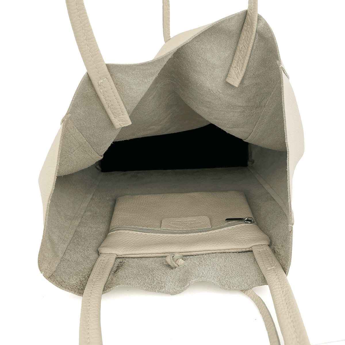 Táska típusú táska természetes bőr Sienna - bézs