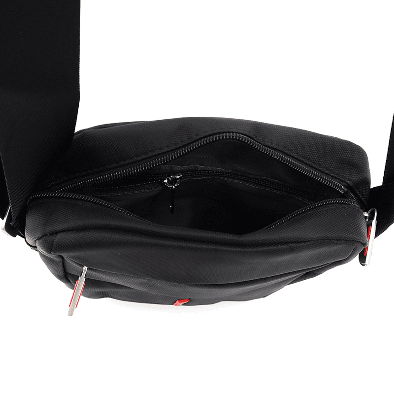 Férfi válltáska sok rekesszel - fekete