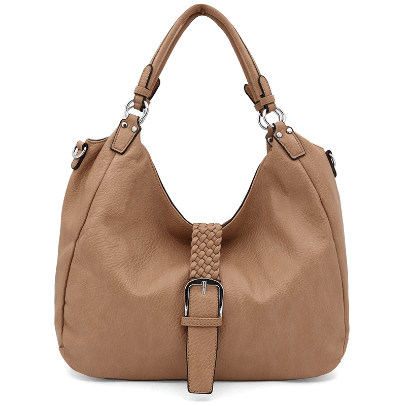 Nagy női táska, Renaya típusú - világosbarna
