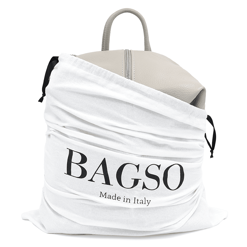 Női hátizsák természetes bőrből Evianna - szürke