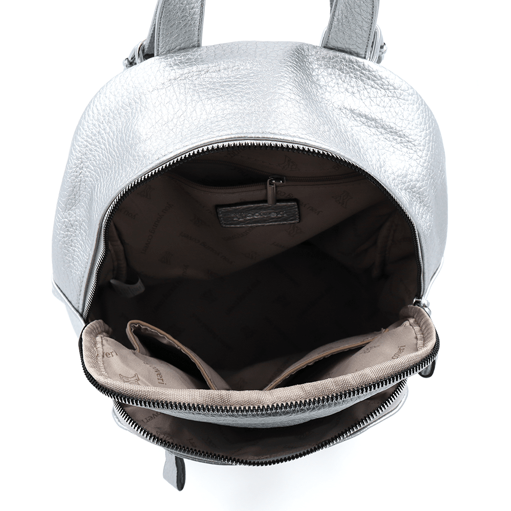 2 az 1-ben - Női hátizsák és táska Anna - ezüst