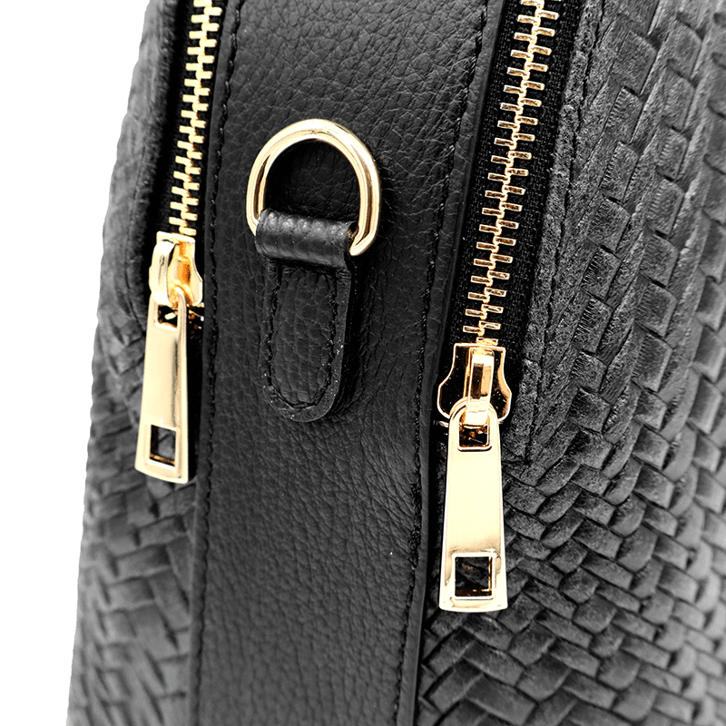 Luxus táska természetes bőrből Aurelia - fekete