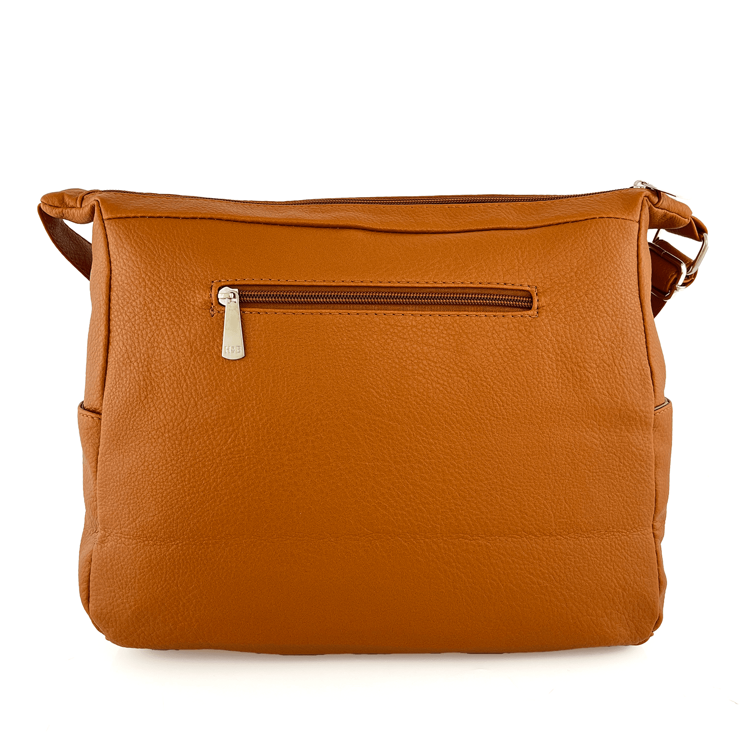 Válltáska 2 rekesszel és sok zsebbel - cserépbarna