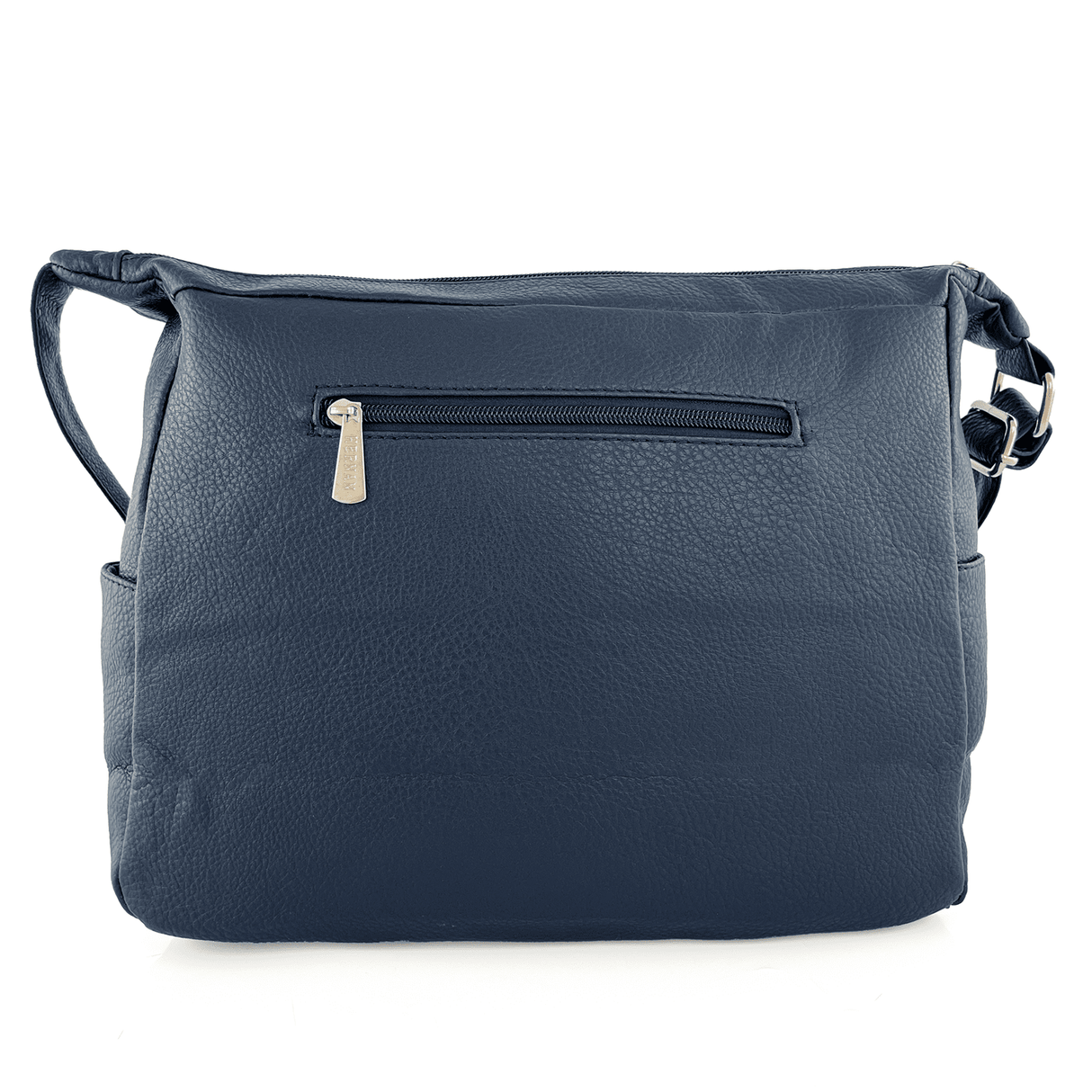 Válltáska 2 rekesszel és sok zsebbel - sötétkék