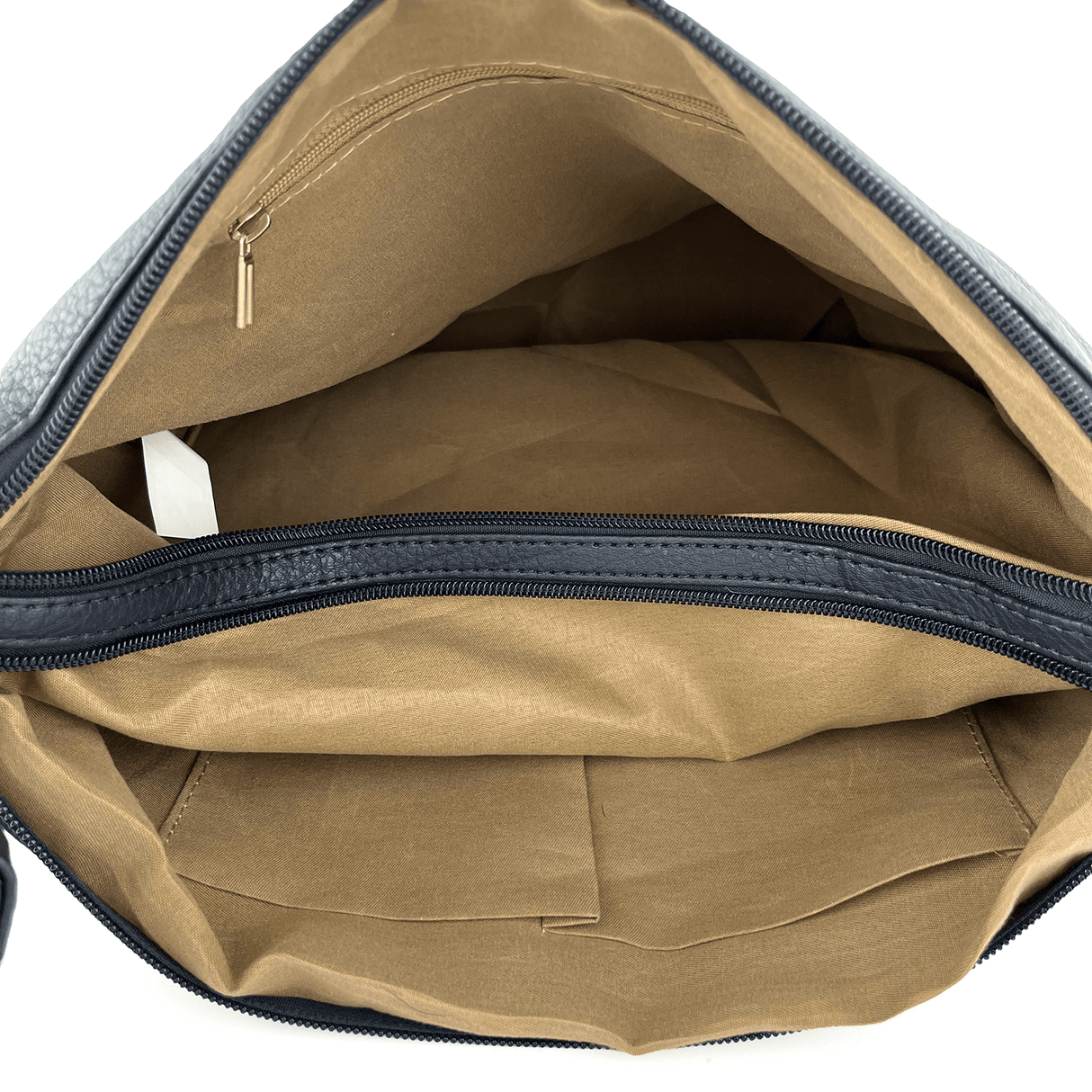 Válltáska 2 rekesszel és sok zsebbel - sötétkék