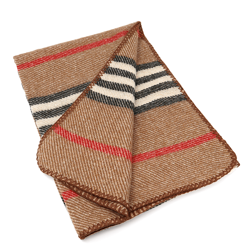 Színes női sál - barna