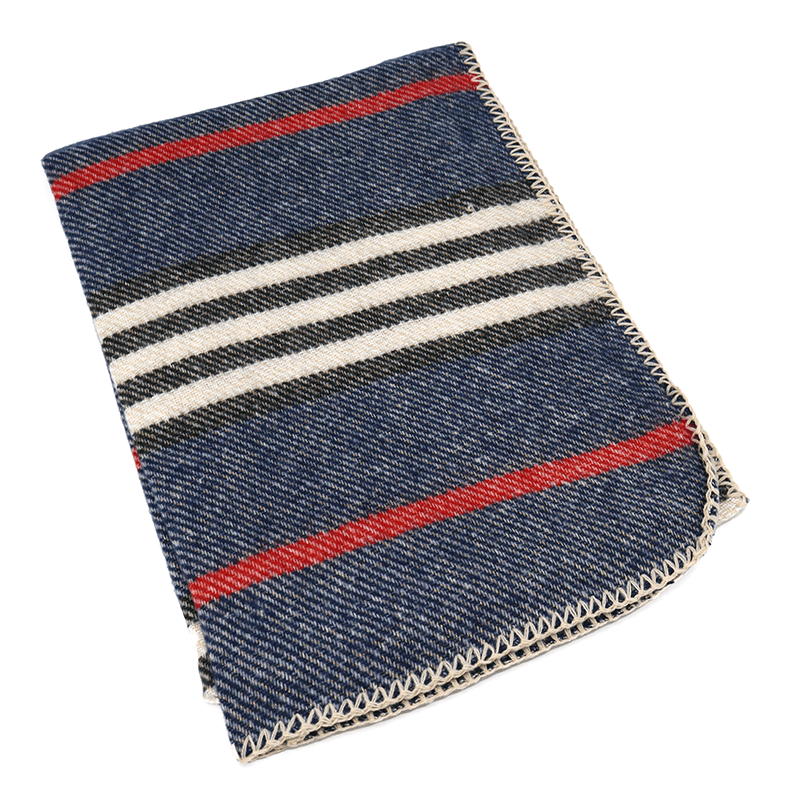 Színes női sál - sötétkék