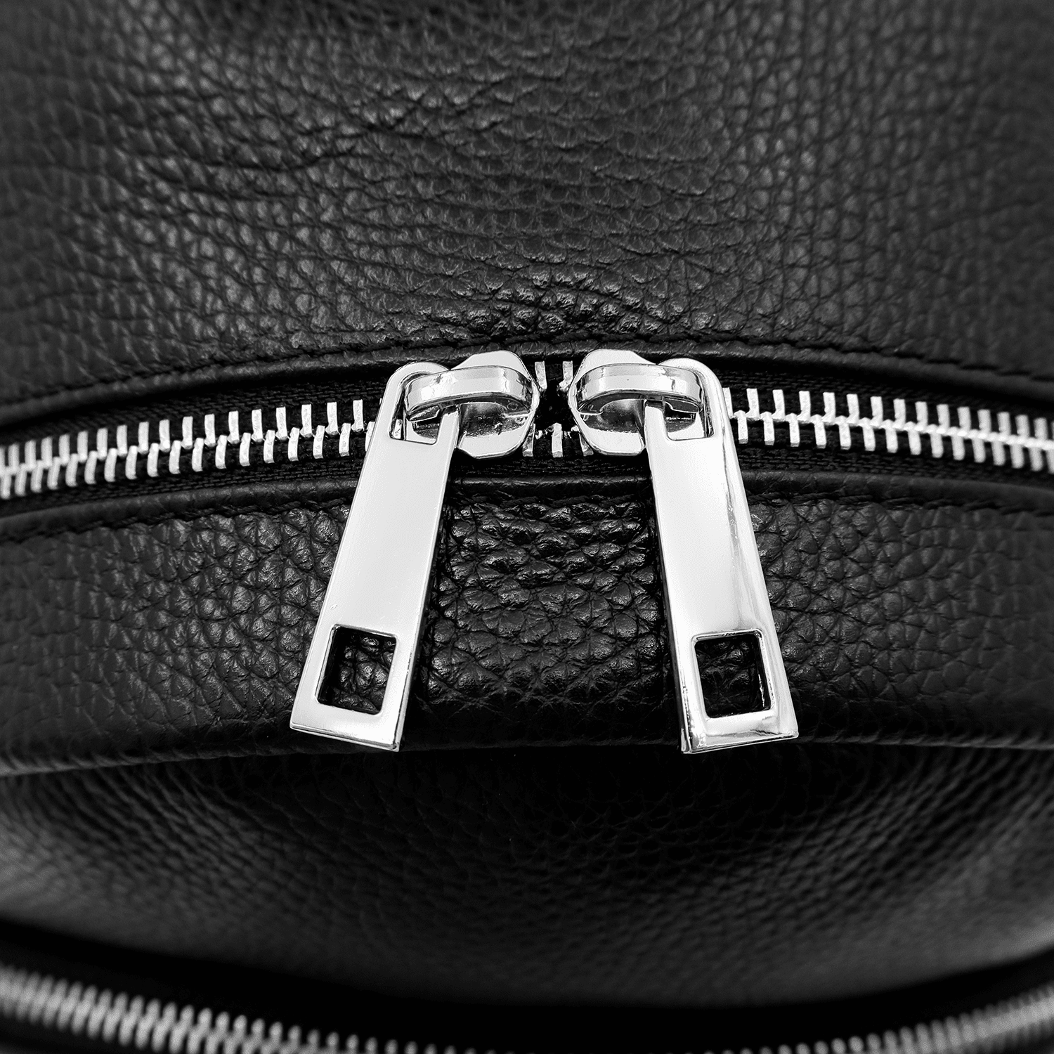 Neda természetes bőr hátizsák - fekete