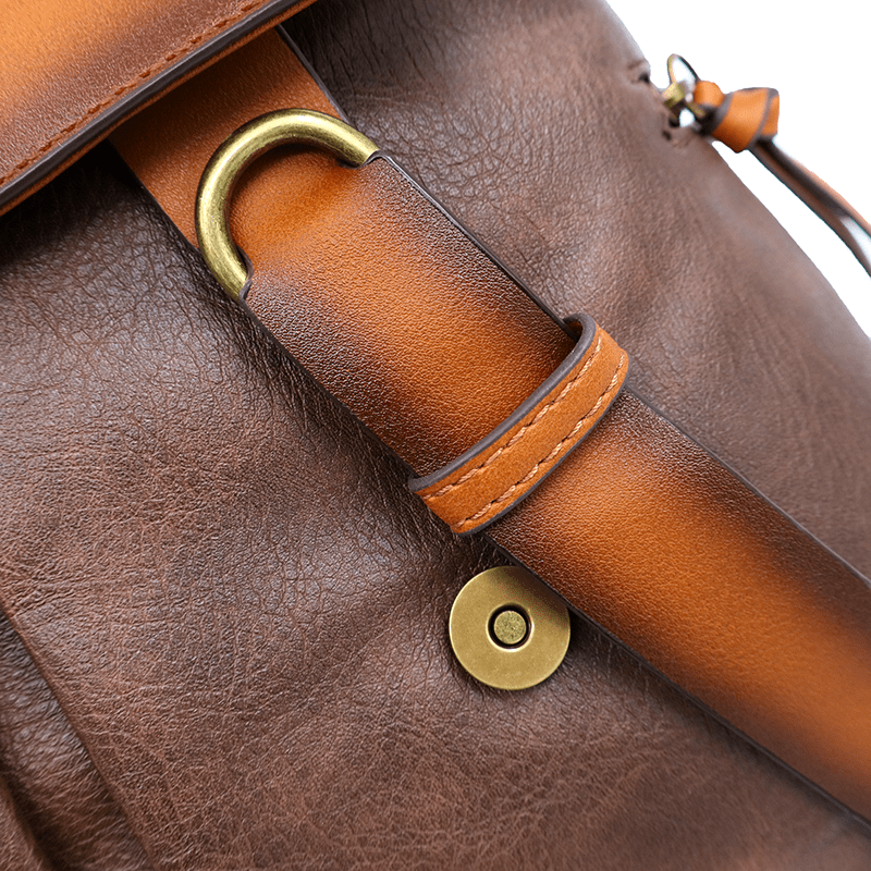 2 az 1-ben - Hátizsák és táska füstös hatással - sötétbarna