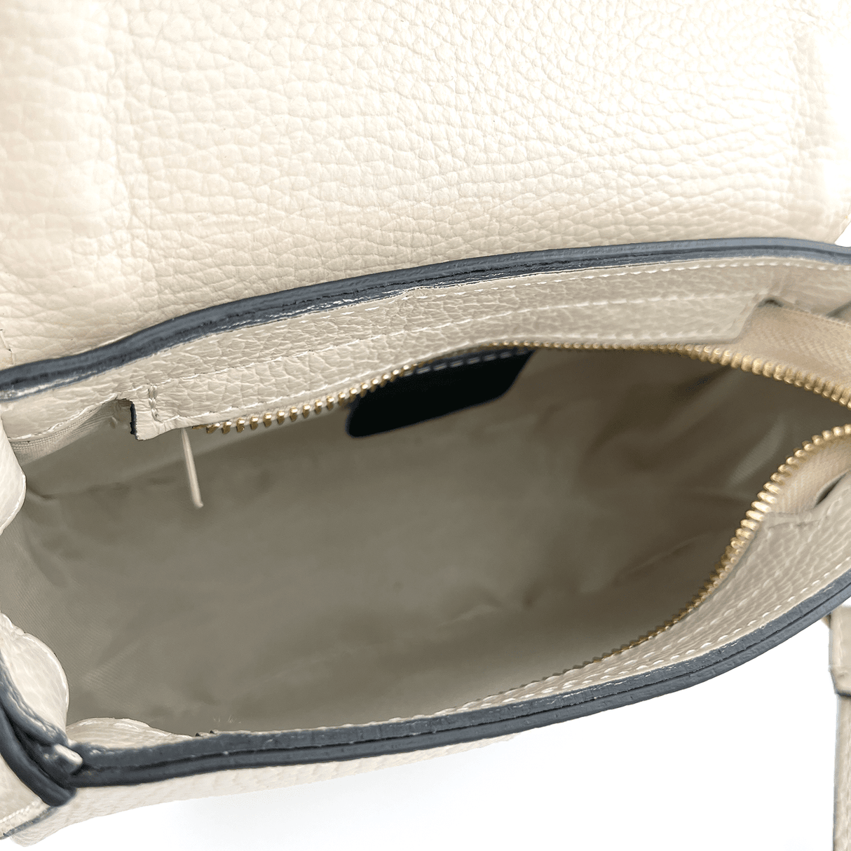 Női válltáska természetes bőrből Naomi - bézs/téglavörös