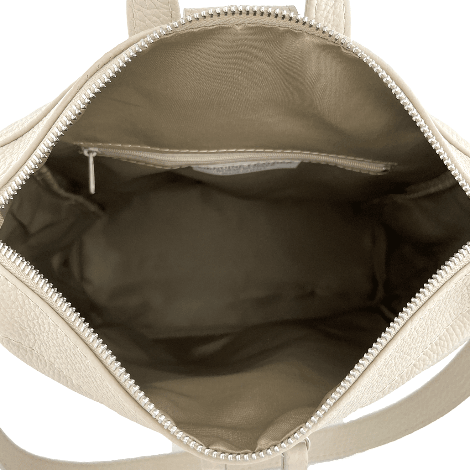 2 az 1-ben - Vittoria természetes bőr hátizsák és táska - bézs